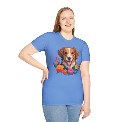 Dog Shirt Unisex Animal Tee Short Sleeve Gildan Softstyle 64000 Cotton Tee