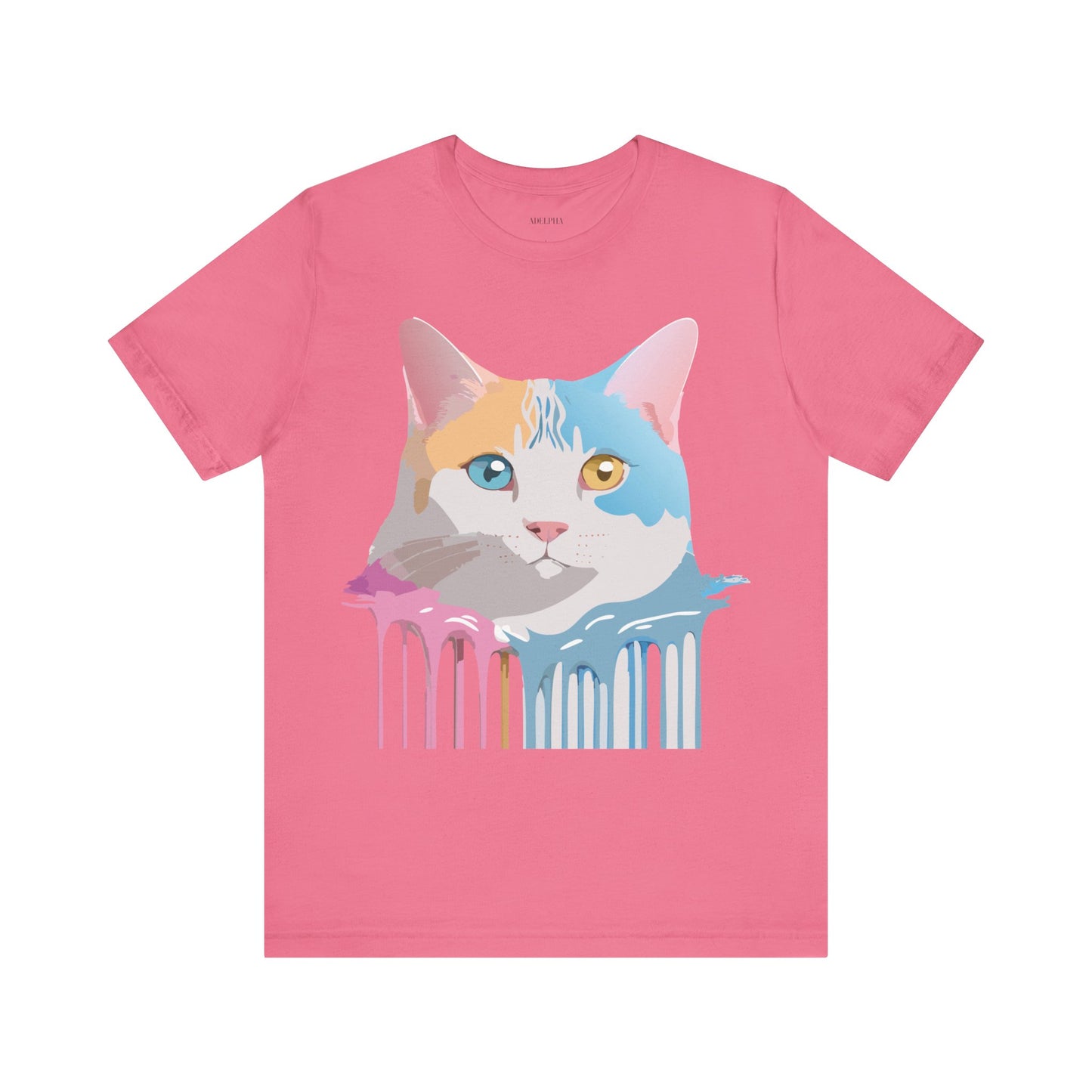 T-Shirt aus natürlicher Baumwolle mit Katze