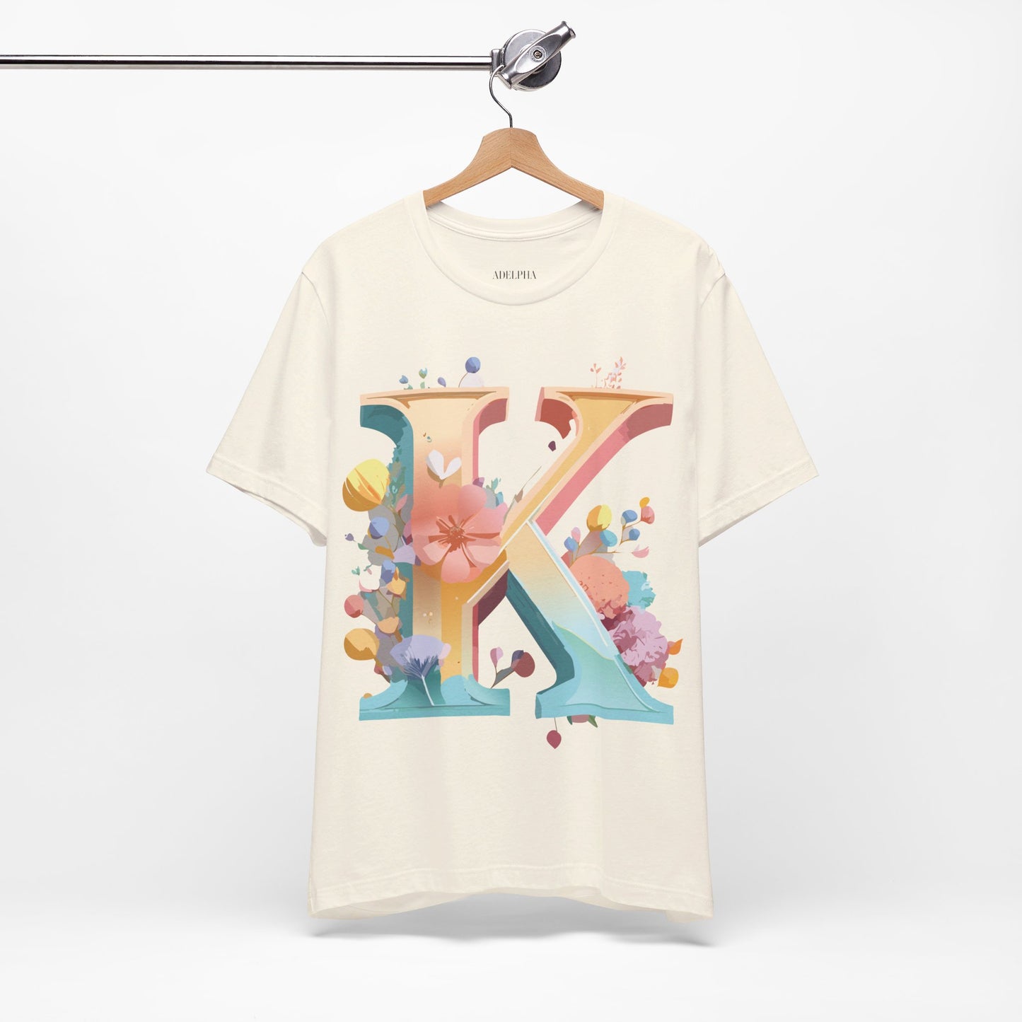 T-shirt en coton naturel - Collection Lettres - K