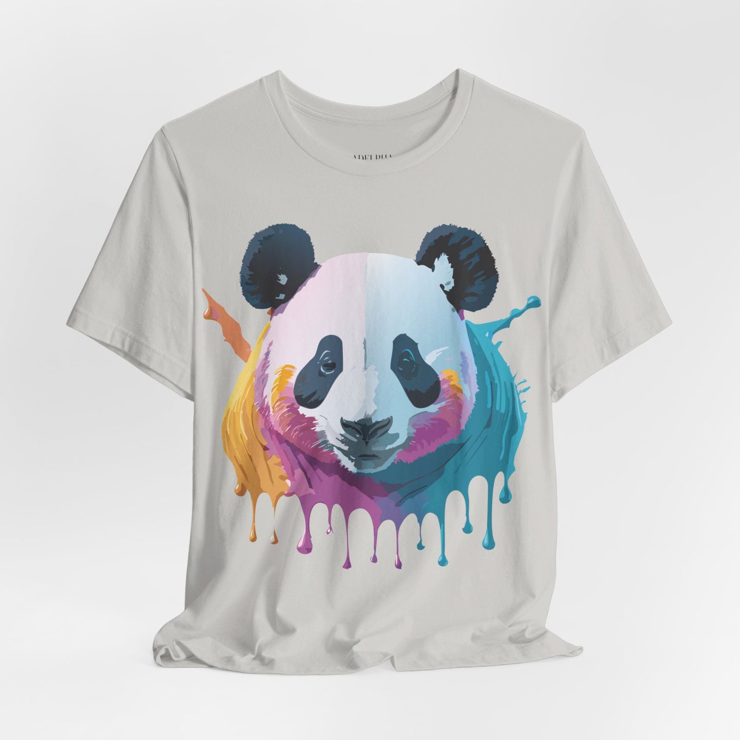 Natural Cotton Tee Shirt with Panda