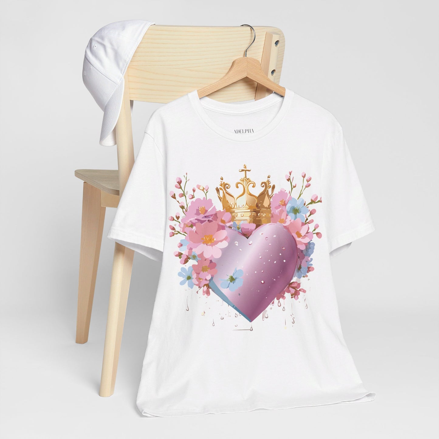 T-Shirt aus natürlicher Baumwolle – Love Story-Kollektion