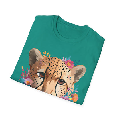 Cheetah Print Unisex Softstyle Tee Gildan 64000 Cotton Short Sleeve Shirt