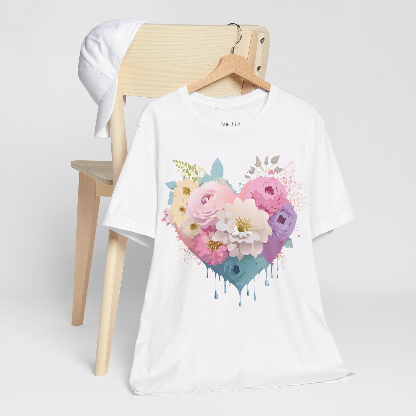 T-Shirt aus natürlicher Baumwolle – Love Story-Kollektion