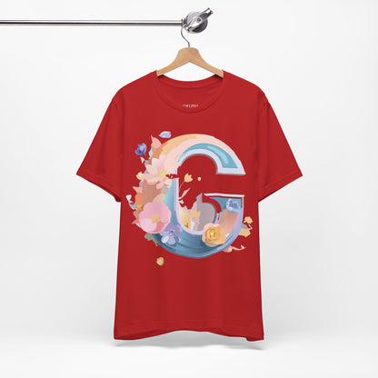 Natural Cotton Tee Shirt - Letters Collection - G Printify