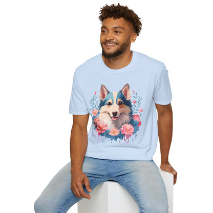 Dog Shirt Unisex Animal Tee Softstyle Cotton Lightweight Breathable