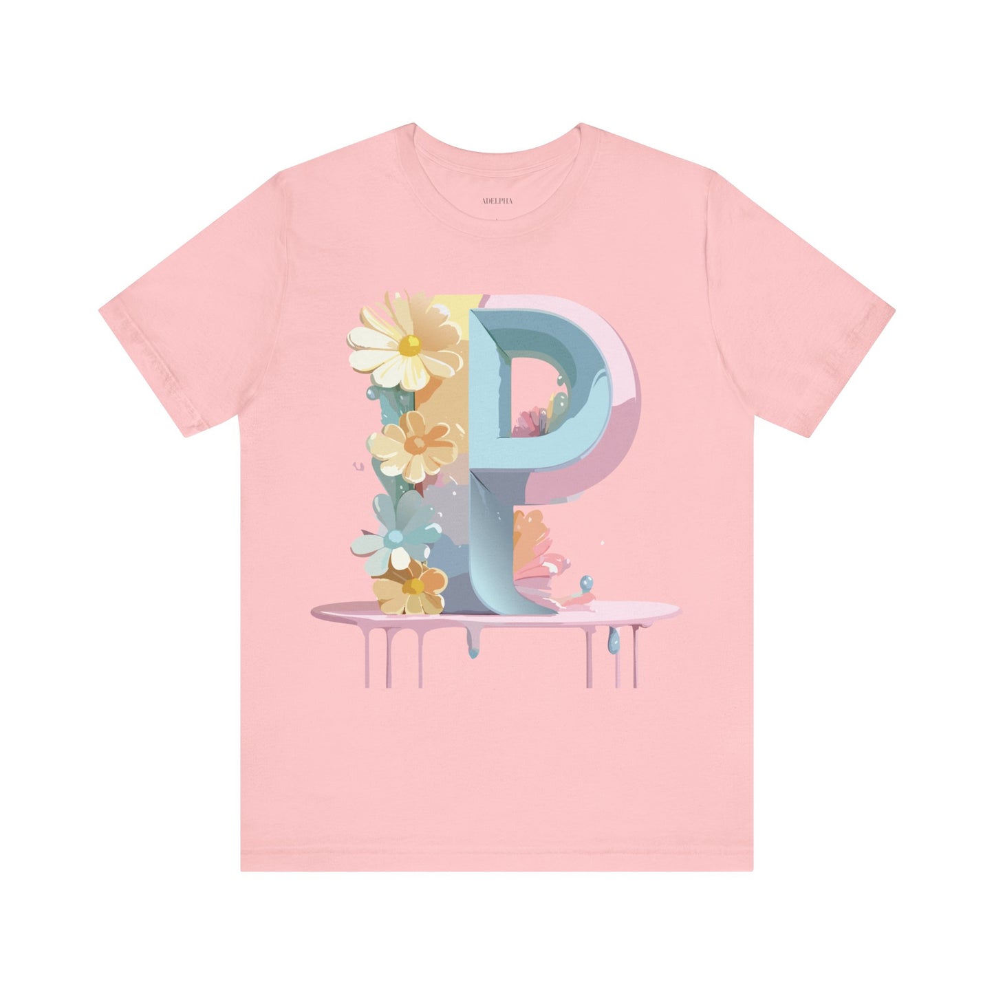 T-shirt en coton naturel - Collection Lettres - P