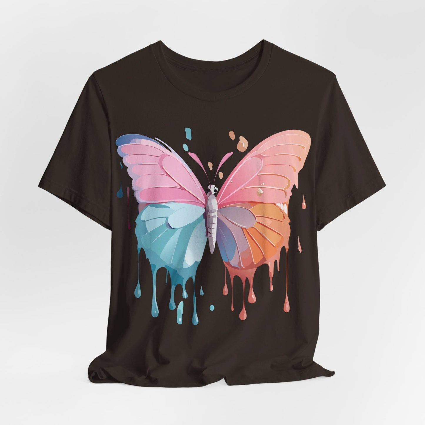 T-shirt en coton naturel avec papillon