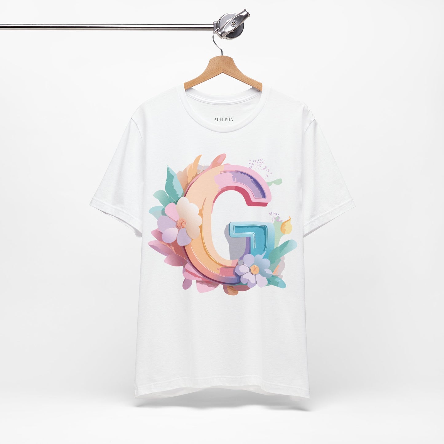 Natural Cotton Tee Shirt - Letters Collection - G