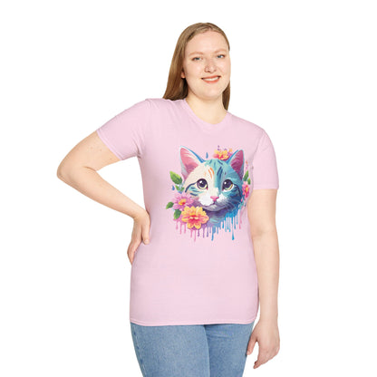 Cat Shirt Unisex Cat Lover Tee Premium Gildan Softstyle 64000 Lightweight
