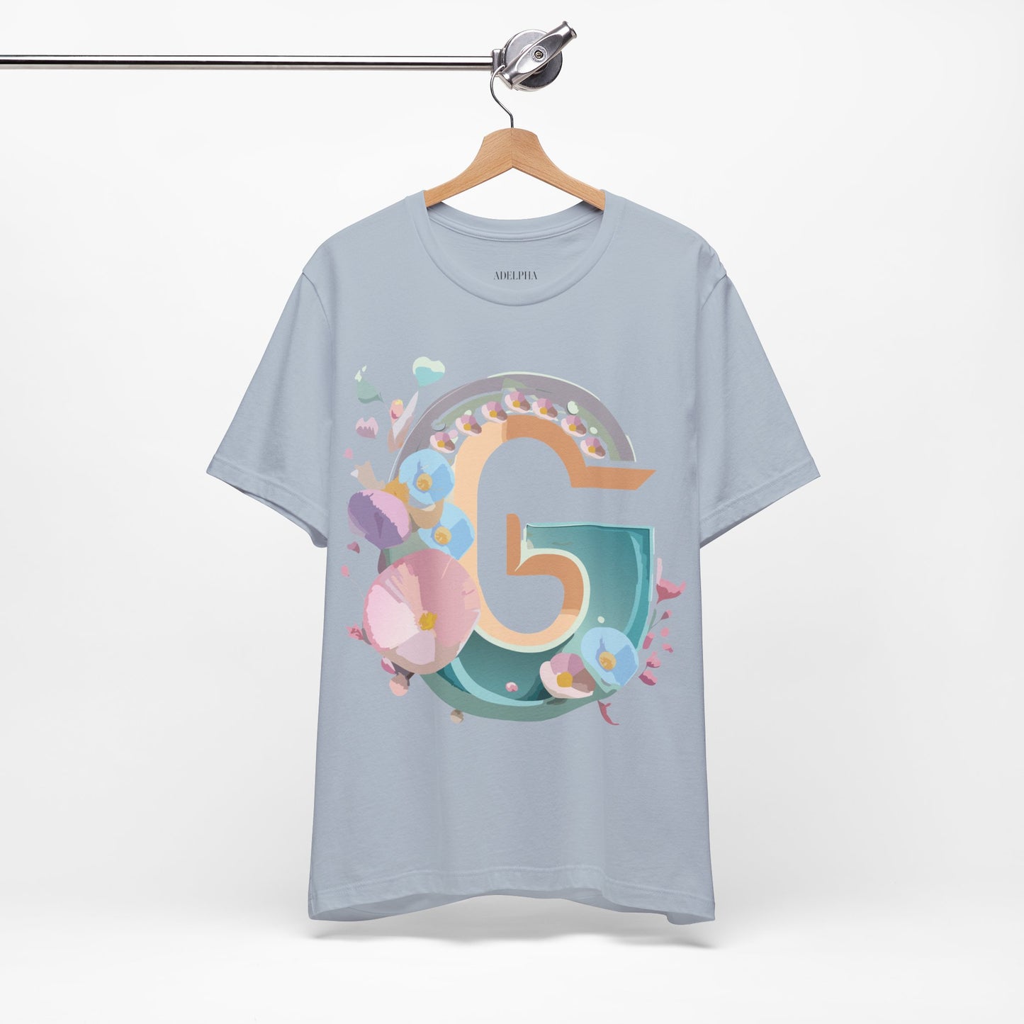 Natural Cotton Tee Shirt - Letters Collection - G