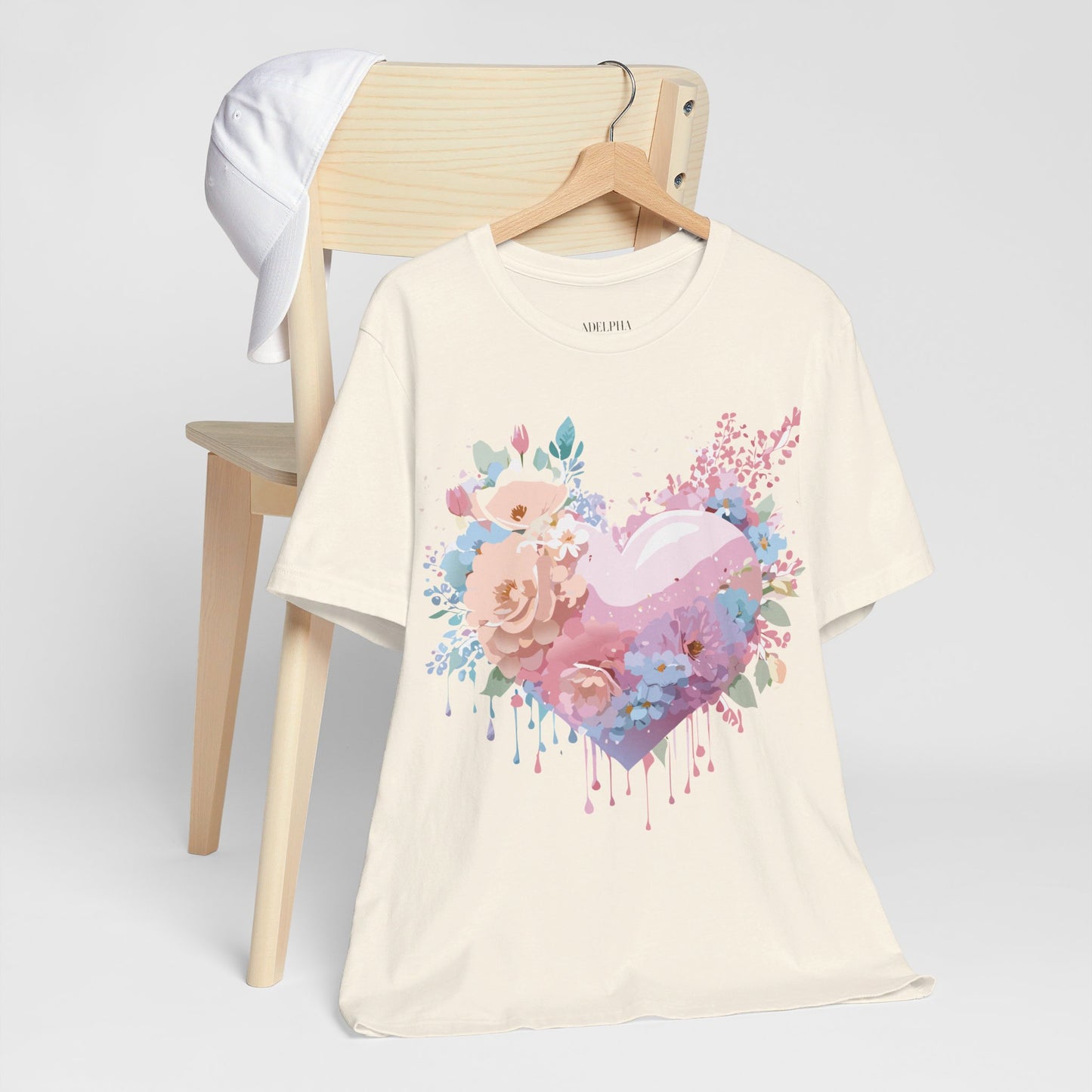 T-Shirt aus natürlicher Baumwolle – Love Story-Kollektion