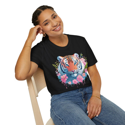 Unisex Tiger Shirt Gildan Softstyle 64000 Cotton Tee Everyday Comfort