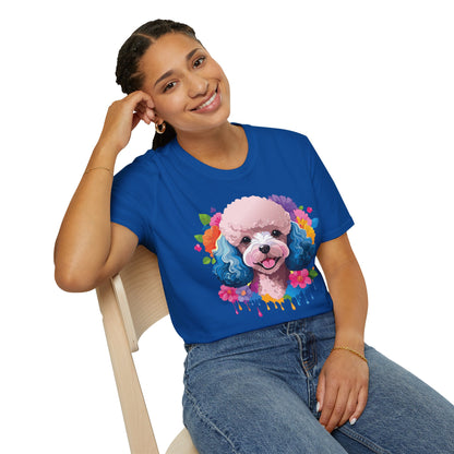 Unisex Dog Shirt Softstyle Tee 100 Percent Cotton Animal Print