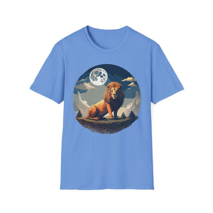 Lion Shirt Unisex Animal Tee Softstyle 64000 100 Percent Ring-Spun Cotton