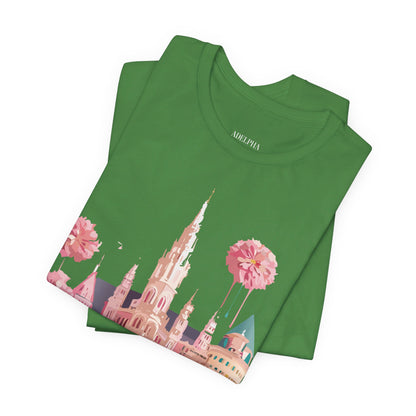 Natural Cotton Tee Shirt - Beautiful Places Collection - Vienna Printify