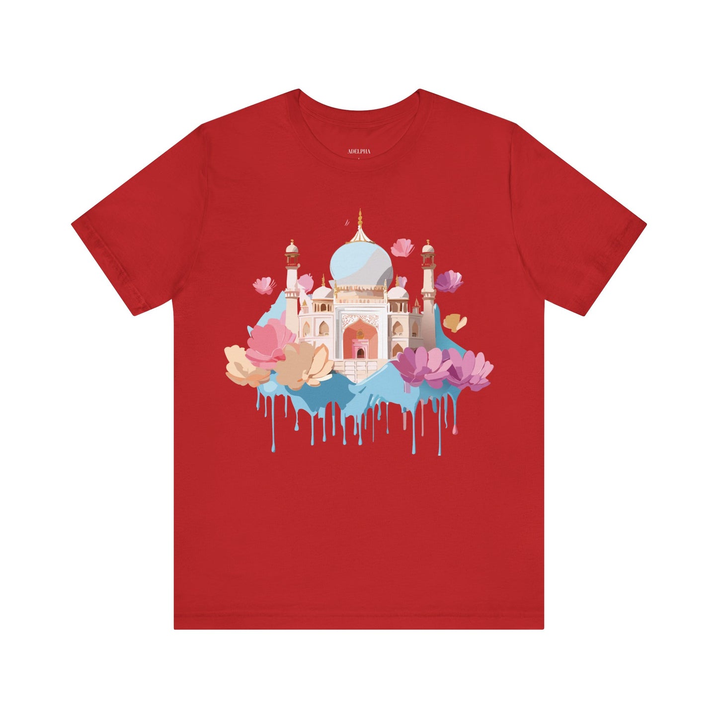 Natural Cotton Tee Shirt - Taj Mahal, India