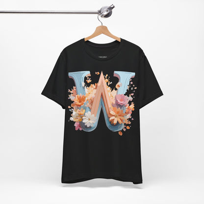 Natural Cotton Tee Shirt - Letters Collection - W Printify