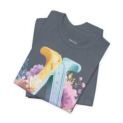 Natural Cotton Tee Shirt - Letters Collection - A Printify