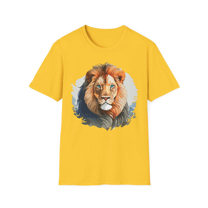 Lion Shirt Unisex Animal Tee Gildan Softstyle 64000 100 Percent Ring Spun Cotton