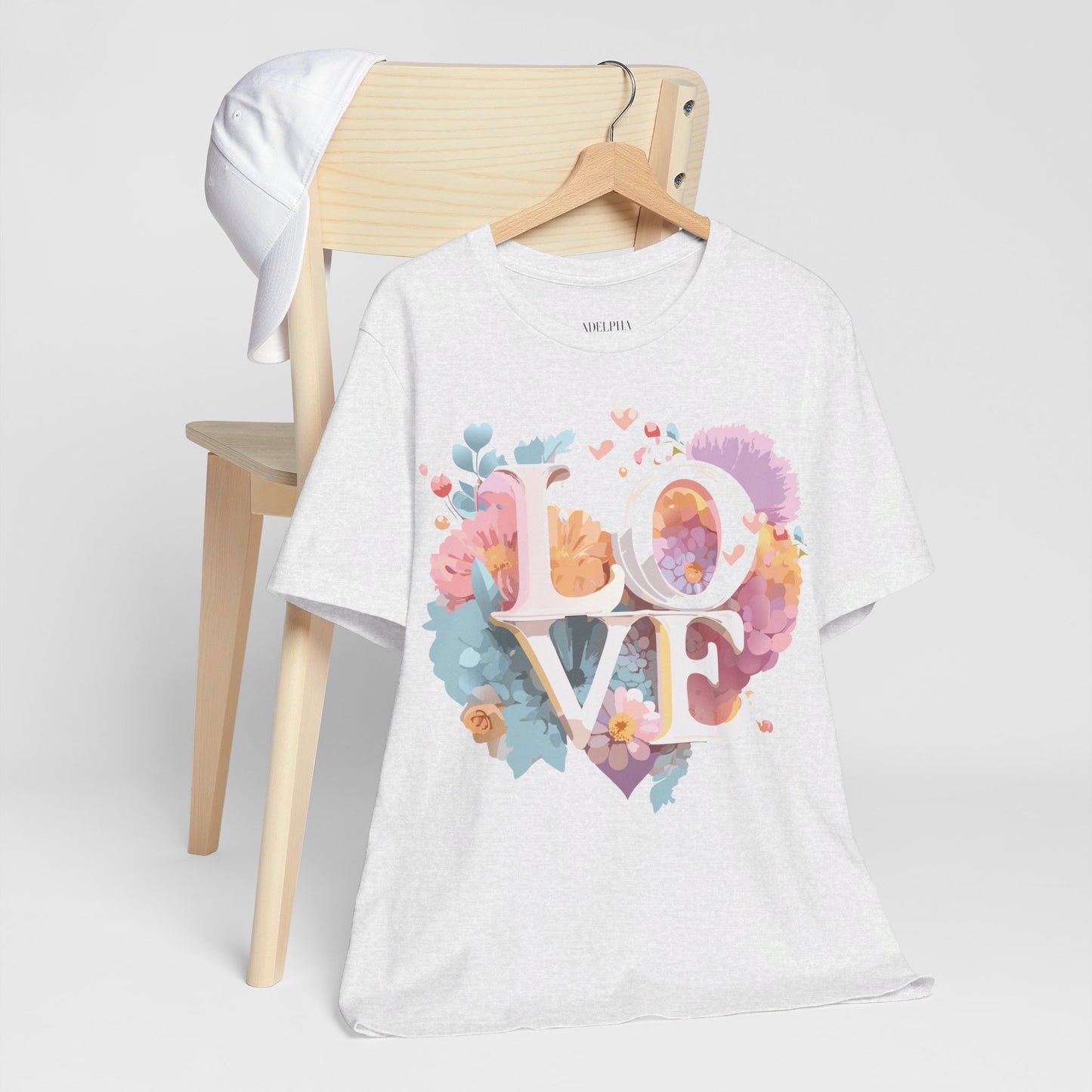 T-Shirt aus natürlicher Baumwolle – Love Story-Kollektion