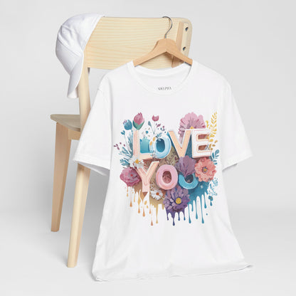 Natural Cotton Tee Shirt - Love story Collection Printify
