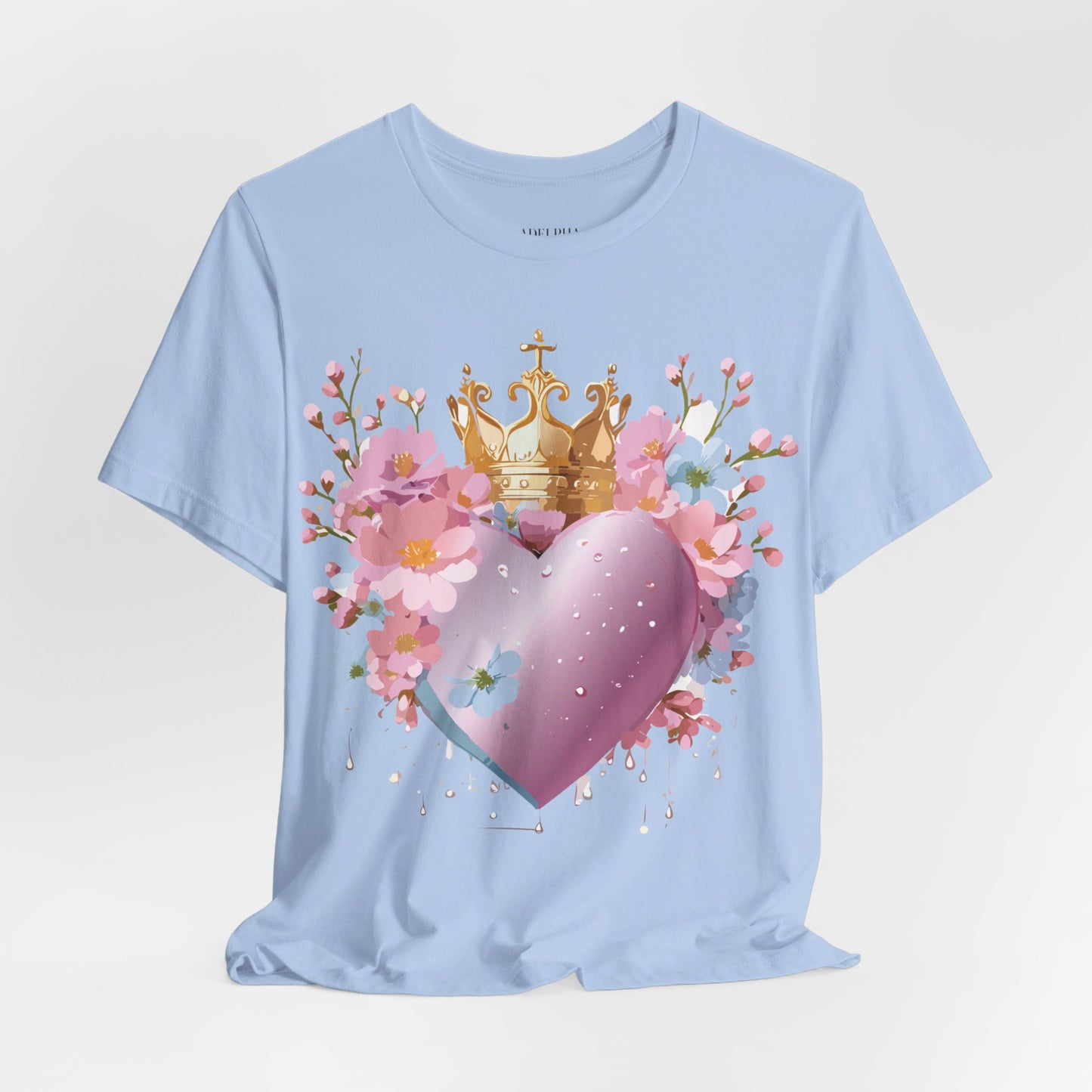 T-Shirt aus natürlicher Baumwolle – Love Story-Kollektion