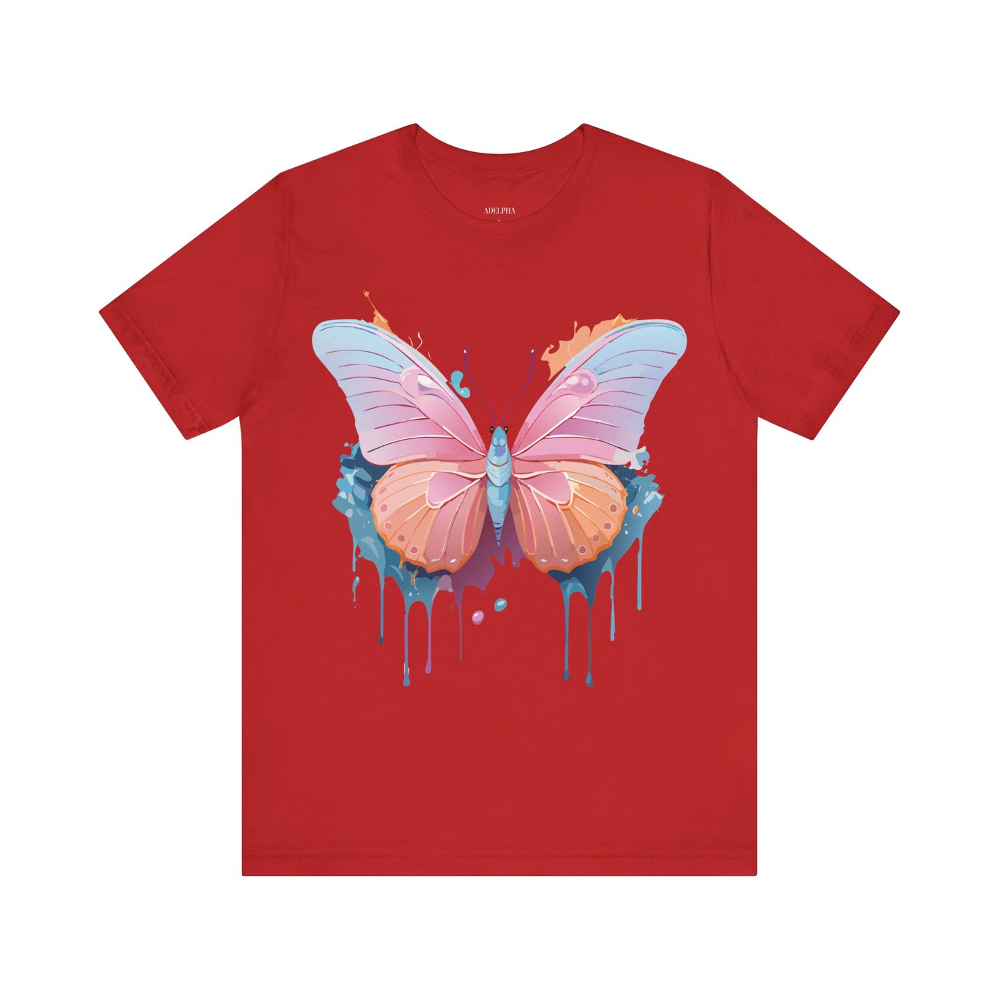 T-Shirt aus natürlicher Baumwolle mit Schmetterling