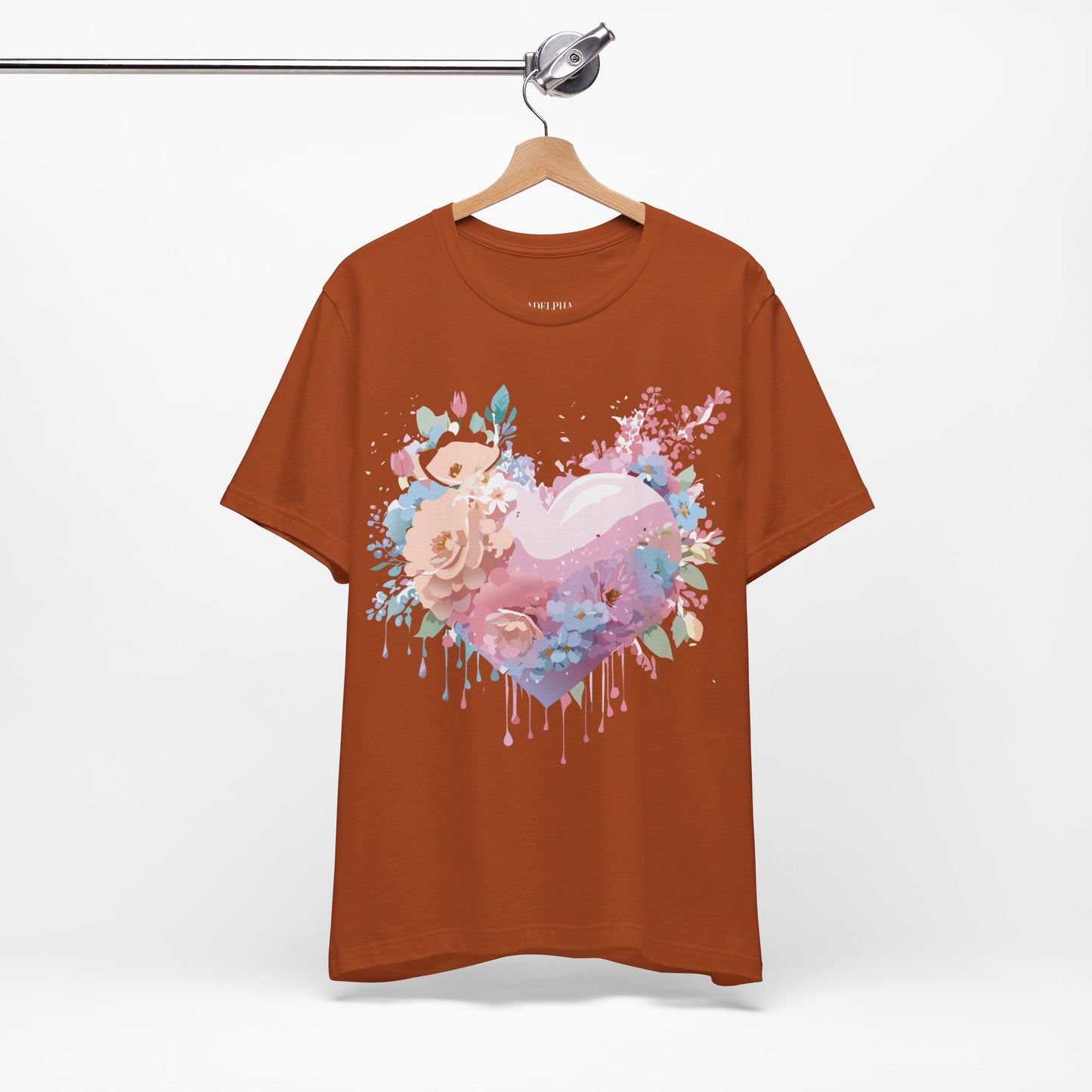 T-Shirt aus natürlicher Baumwolle – Love Story Collection