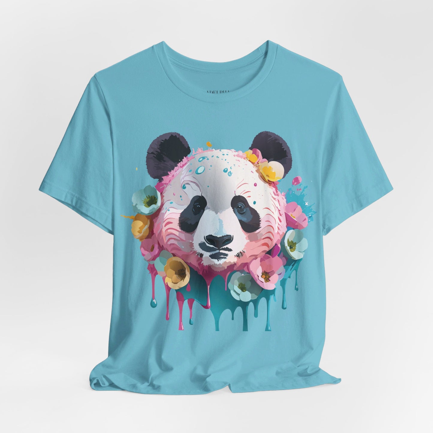 Natural Cotton Tee Shirt with Panda