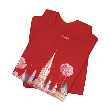 Natural Cotton Tee Shirt - Beautiful Places Collection - Vienna Printify