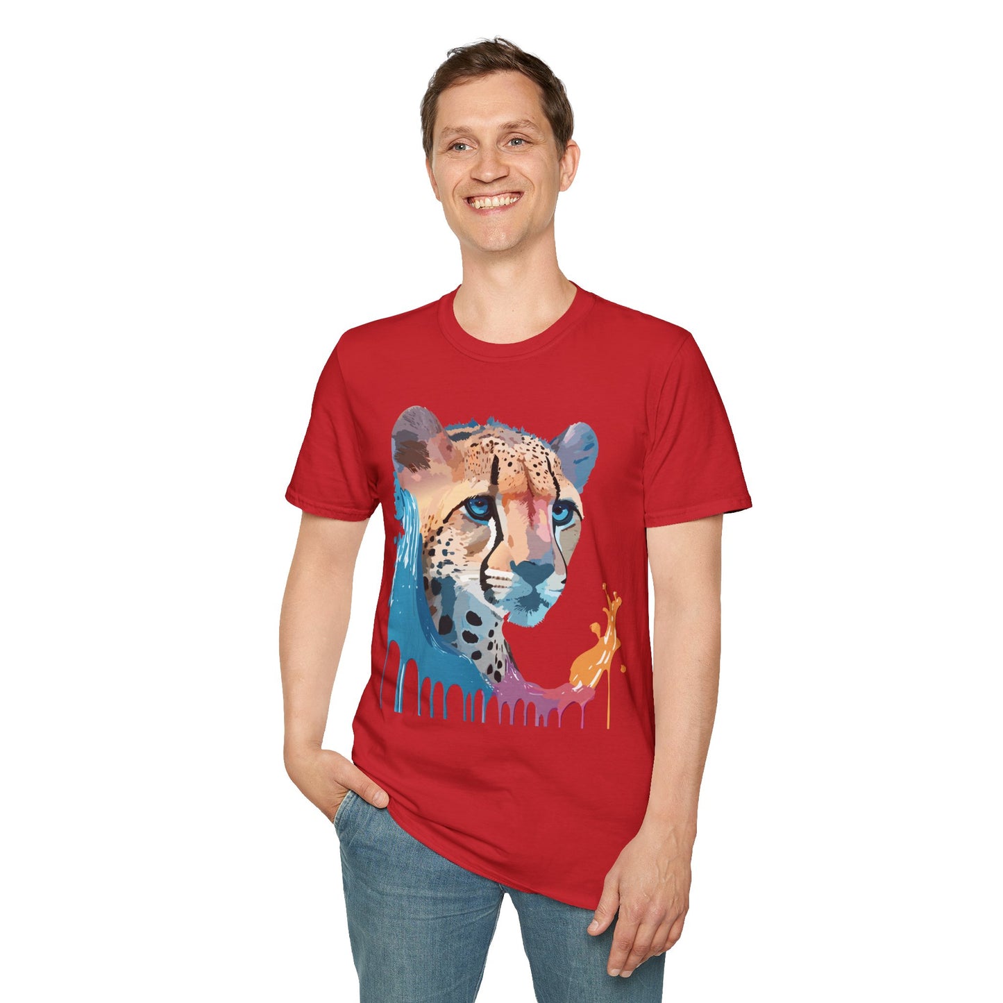 Cheetah Shirt, Shirt with Cheetah, Cheetah Tee, Shirt with Animals