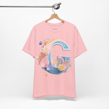Natural Cotton Tee Shirt - Letters Collection - G Printify