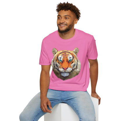 Tiger Shirt Unisex Animal Tee Gildan Softstyle 64000 Cotton Tee