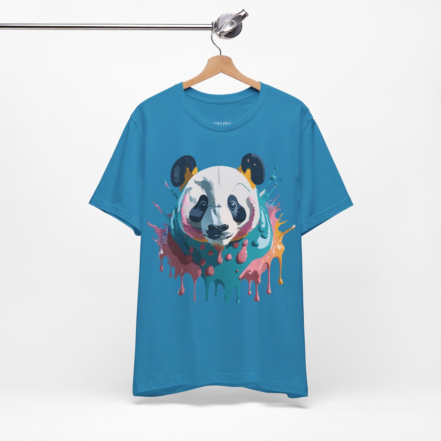 T-Shirt aus natürlicher Baumwolle mit Panda