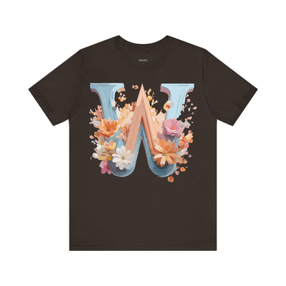 Natural Cotton Tee Shirt - Letters Collection - W Printify