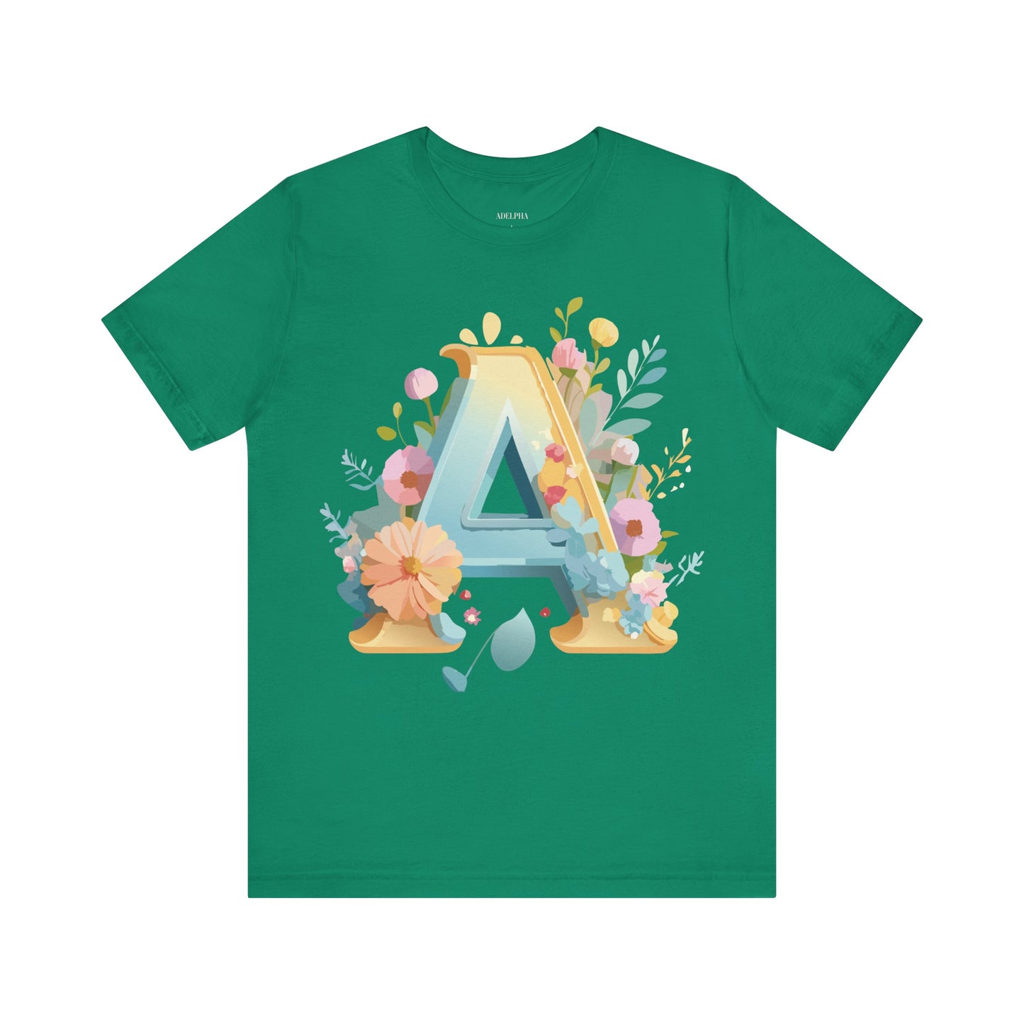 Natural Cotton Tee Shirt - Letters Collection - A