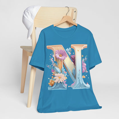 Letter Shirt, Letter N Shirt - ADELPHA