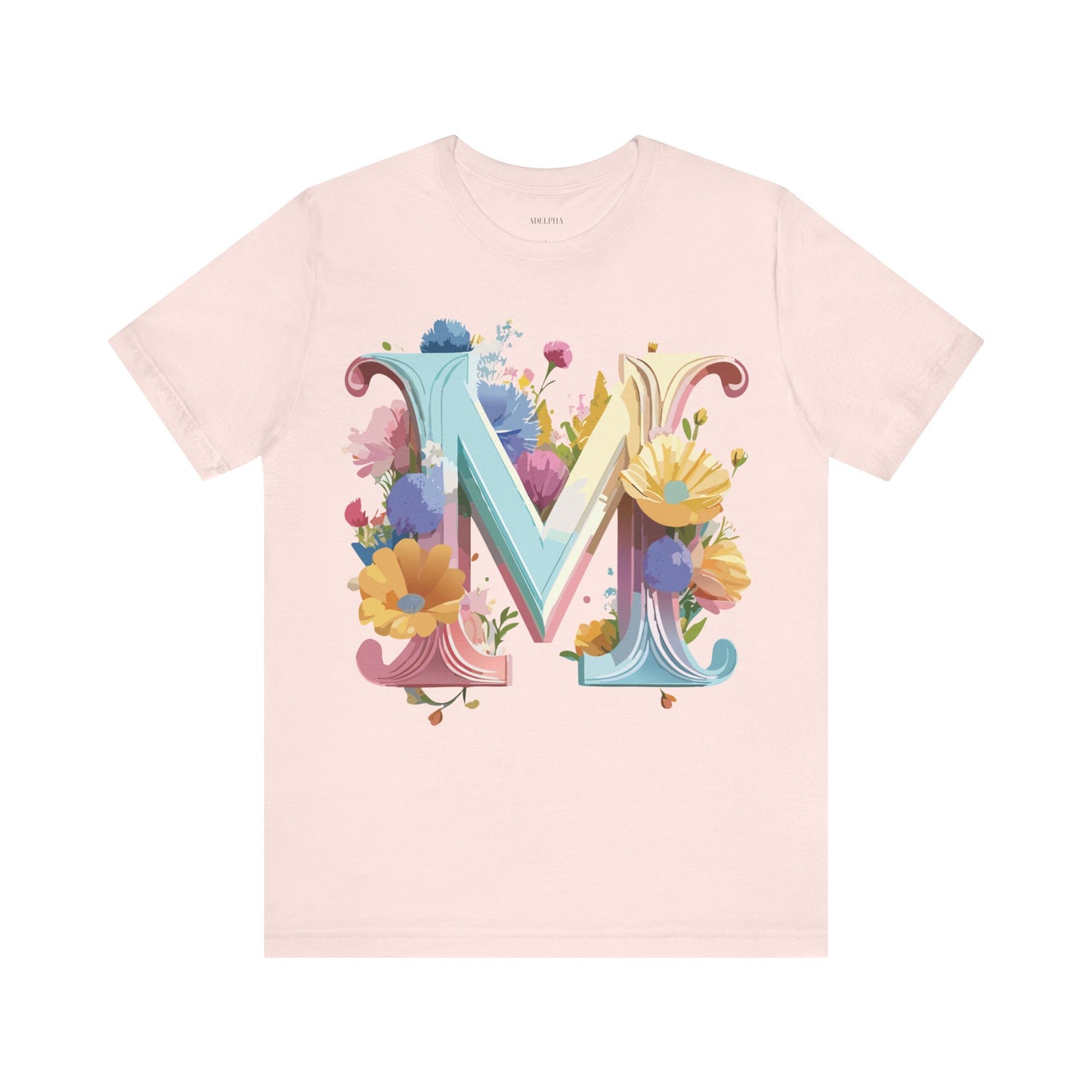 Natural Cotton Tee Shirt - Letters Collection - M