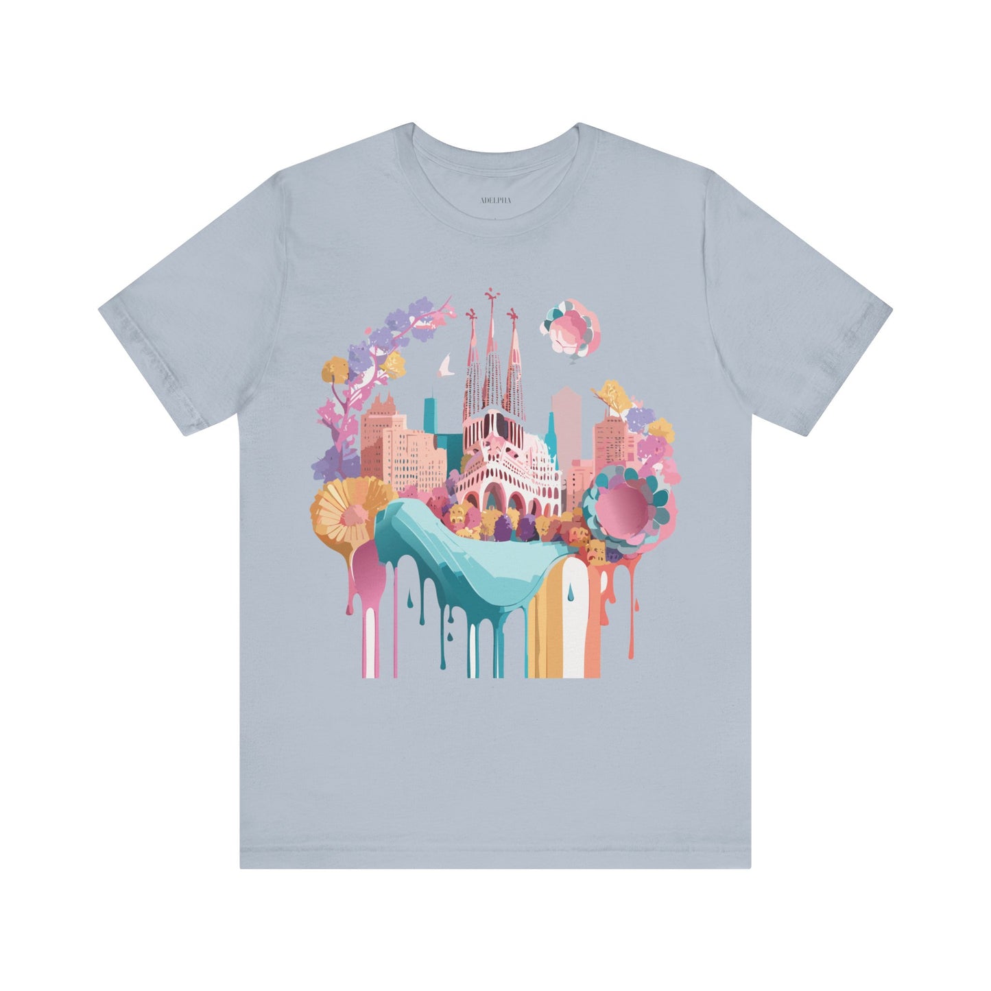 T-Shirt aus natürlicher Baumwolle – Kollektion „Beautiful Places“ – Barcelona