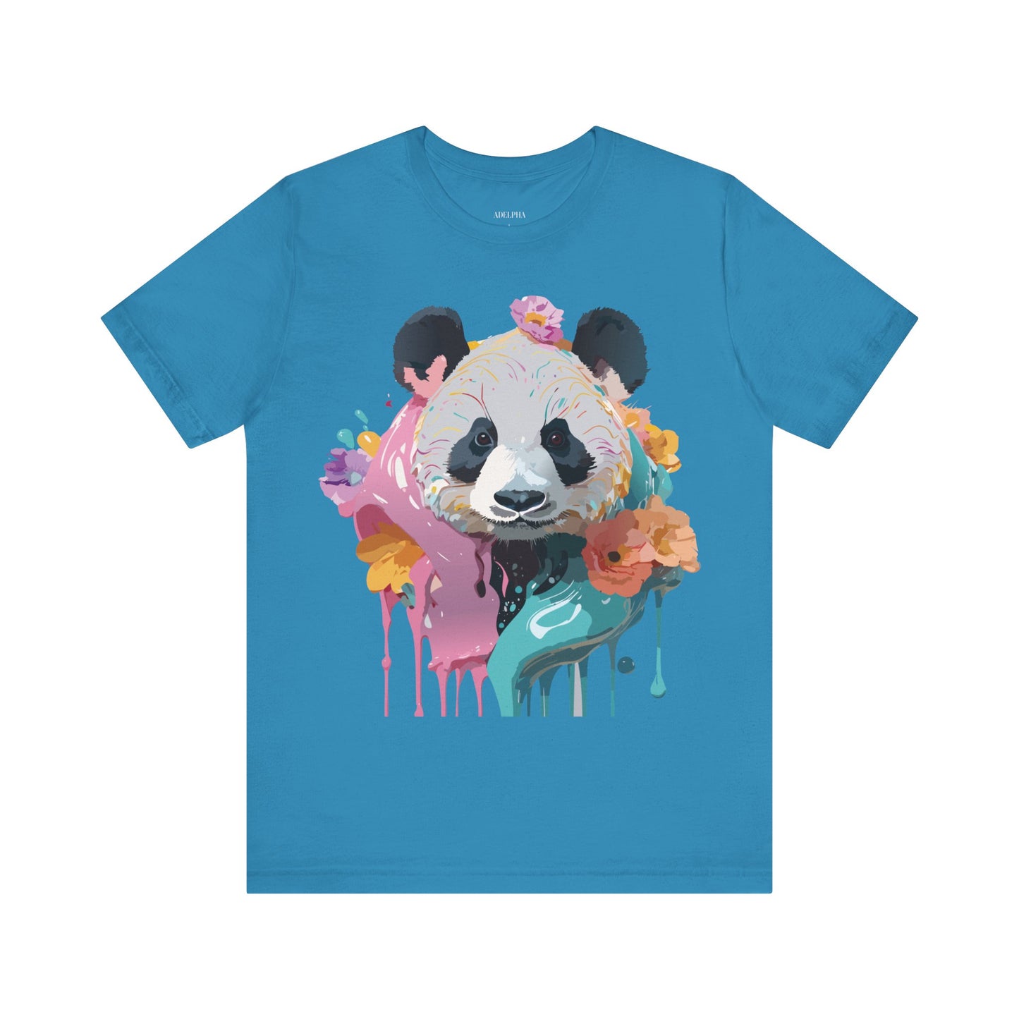 T-shirt en coton naturel avec panda