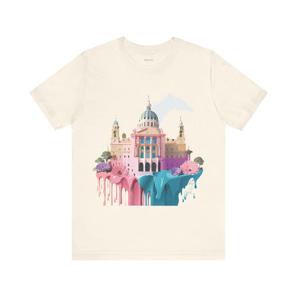 Natural Cotton Tee Shirt - Beautiful Places Collection - Madrid Printify