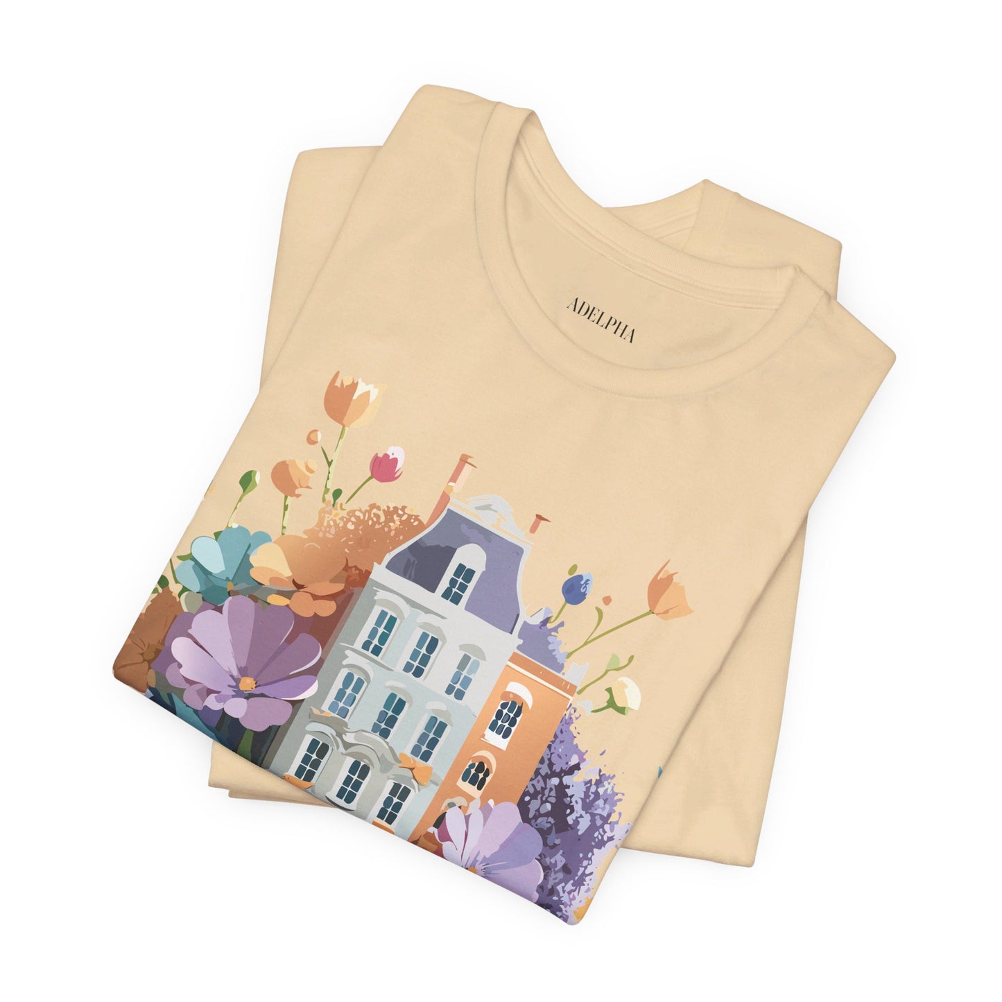 Natural Cotton Tee Shirt - Beautiful Places Collection - Amsterdam