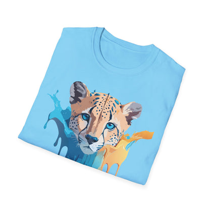 Unisex Cheetah Print Tee Softstyle Gildan 64000 Ring Spun Cotton Tee