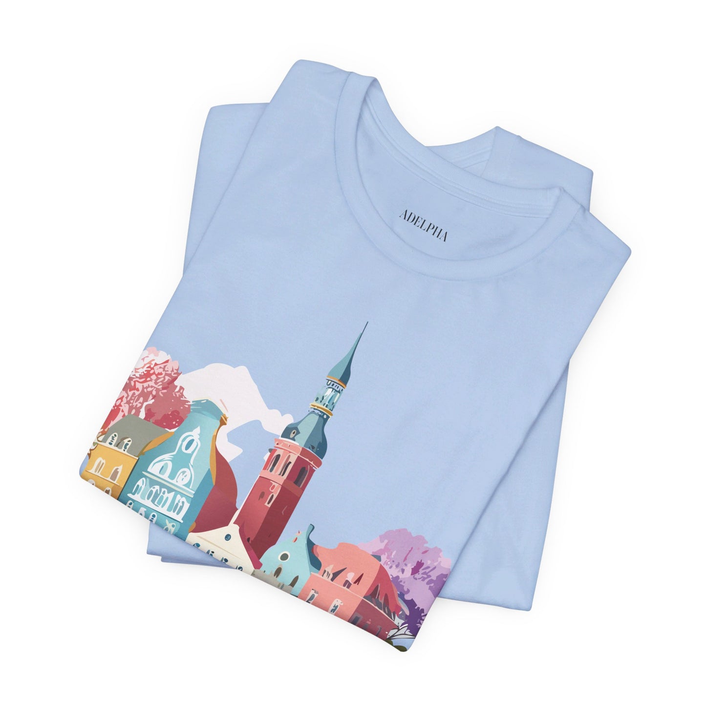 Natural Cotton Tee Shirt - Beautiful Places Collection - Warnemünde and Rostock - Germany