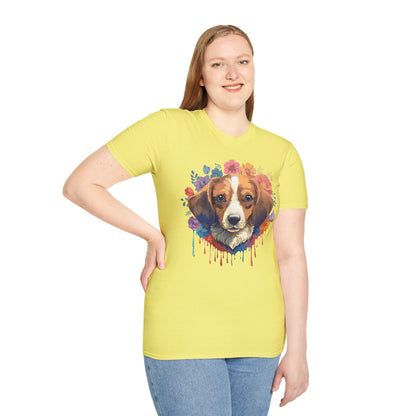 Unisex Dog Shirt Animal Print Tee Gildan Softstyle 64000 Cotton