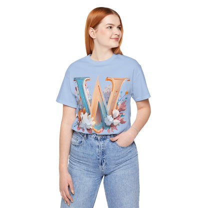 Natural Cotton Tee Shirt - Letters Collection - W Printify