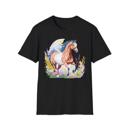 Horse Shirt Unisex Gildan Softstyle Tee 100 Ring Spun Cotton