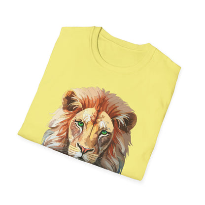 Lion Shirt Unisex Animal Tee Gildan Softstyle 64000 Cotton Tee