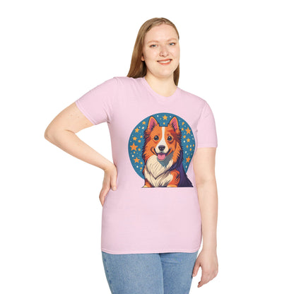 Unisex Dog Shirt Animal Print Tee Gildan Softstyle 64000 Tee