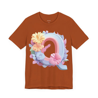 Letter Shirt, Letter Q Shirt - ADELPHA